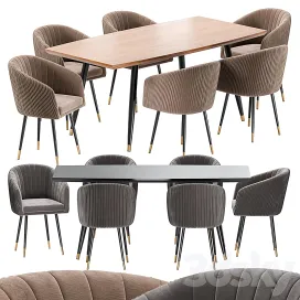 Lm dining chair curve table